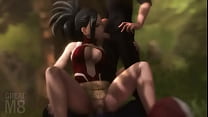free my hero academy hentai training session momo yaoyorozu x todoroki x tokoyami sfm with sound free
