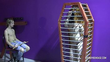 free ববwwwxxx badboybondage young dom locks up skinny sub and him to jerk off free
