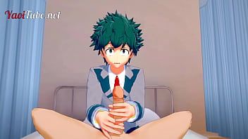 free lara boku no hero yaoi deku bakugou first time in the infirmary handjob and anal with cum inside free