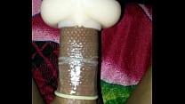 free i play with the flashlight by putting on the dotted condom but the condom breaks then there is no milk coming free
