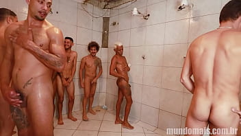free bur football match ends in a suruba in the shower and locker room free