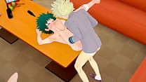 free twesty my hero academia yaoi bakugou fucks deku in a karaoke while uraraka looks on manga anime porn hardsex free